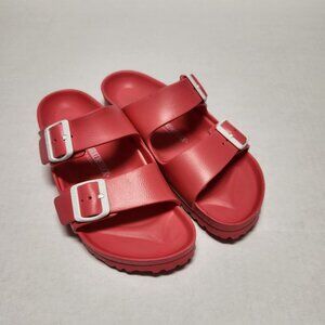 Birkenstock Womens Pink Arizona EVA Style Slide On Sandal Size 40  US 9 NWOB